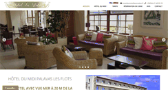 Desktop Screenshot of hotel-midi-palavas.com