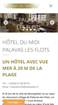 Mobile Screenshot of hotel-midi-palavas.com